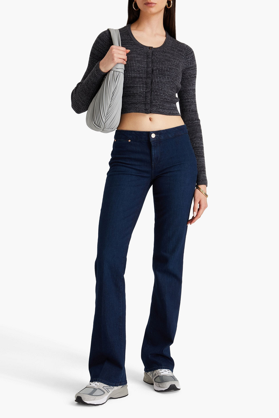  Paige - Sloane Halbhohe Bootcut-jeans - Blau - 23 