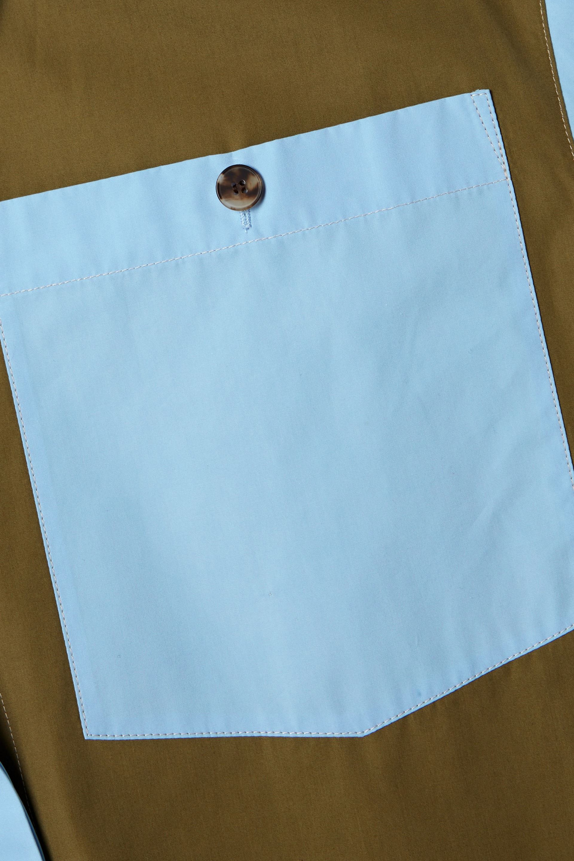 LAFAYETTE 148 Two-tone cotton-poplin shirt thumbnail