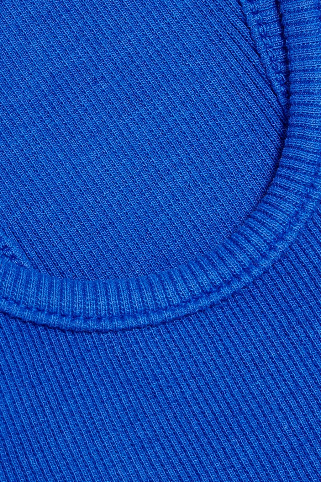 RE/DONE BY HANES Ribbed cotton-jersey tank