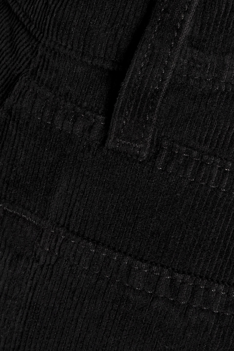 Re/done Cotton-corduroy Bootcut Pants In Black