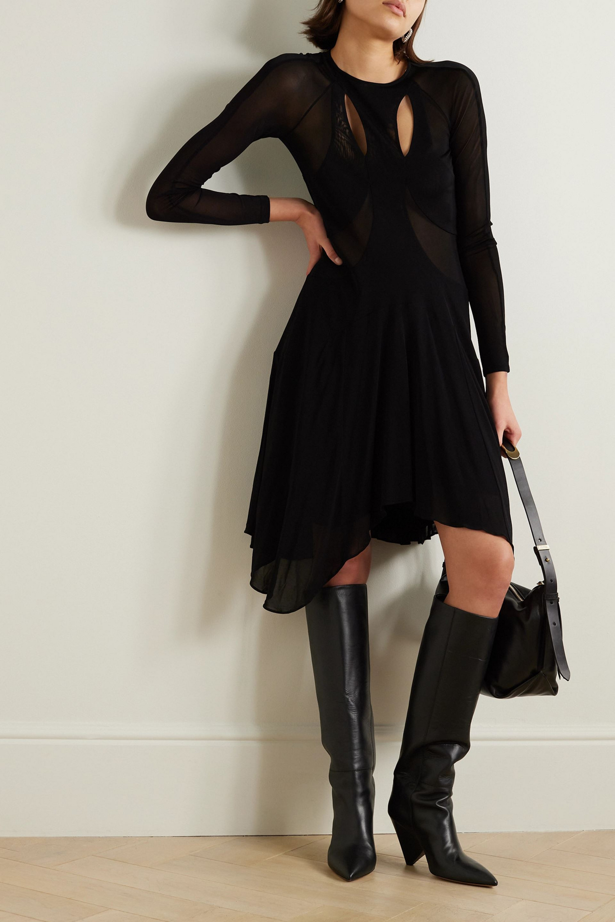 Isabel Marant Radiya asymmetric gathered jersey dress