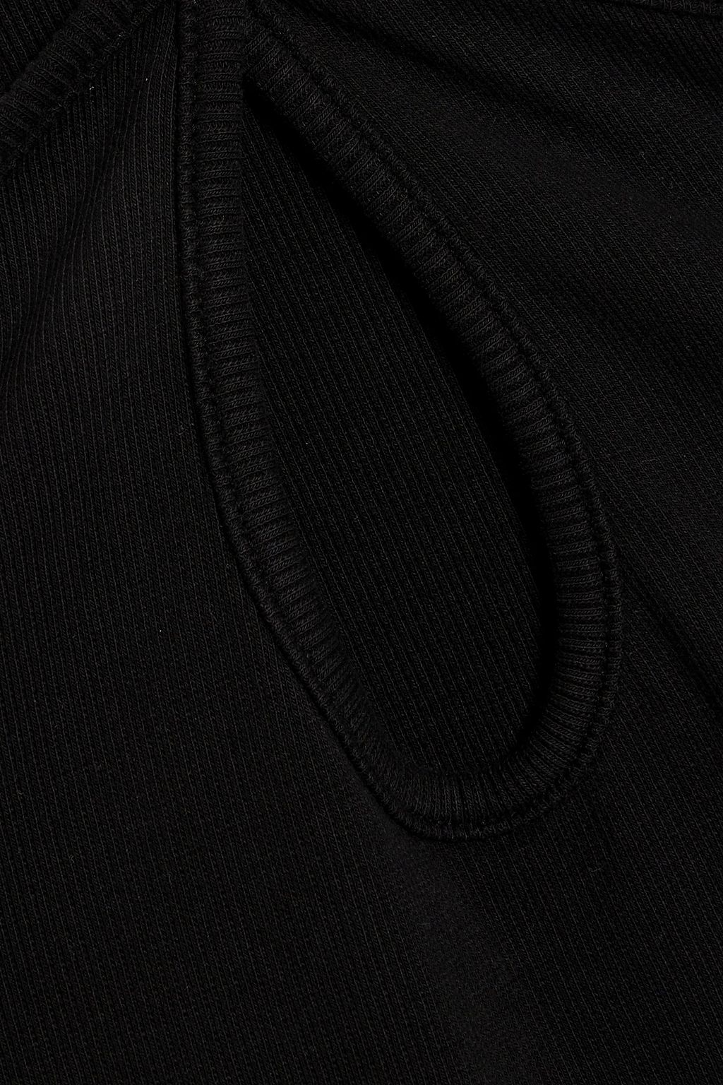 RE/DONE Cutout ribbed stretch-cotton jersey maxi dress