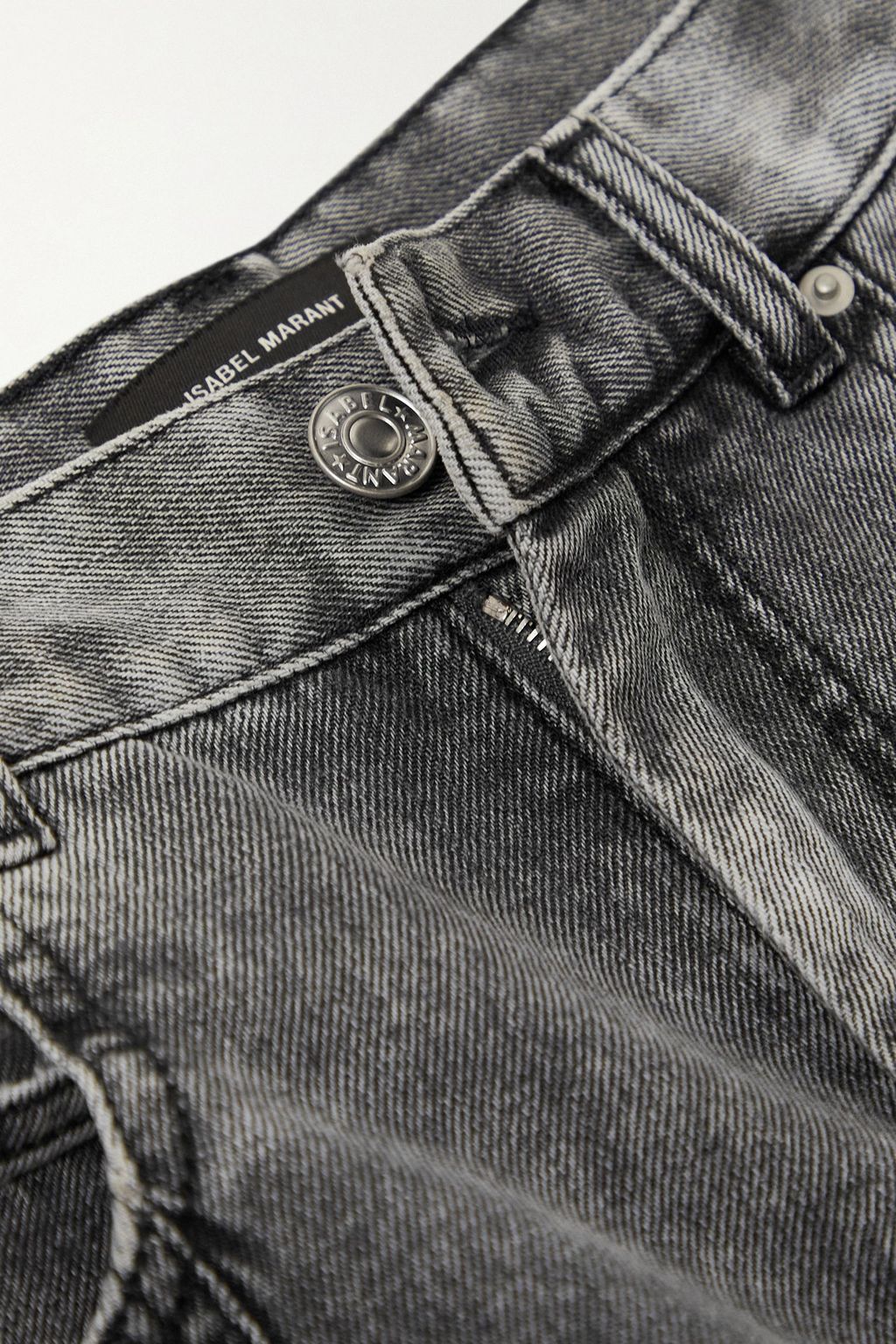 ISABEL MARANT بنطال جينز Vikira بقصّة تضيق تدريجياً وخصر متوسّط الارتفاع