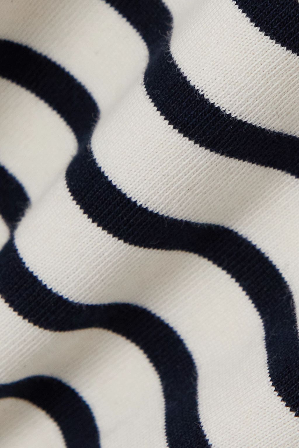 A.W.A.K.E. MODE Asymmetric striped cotton-jersey dress