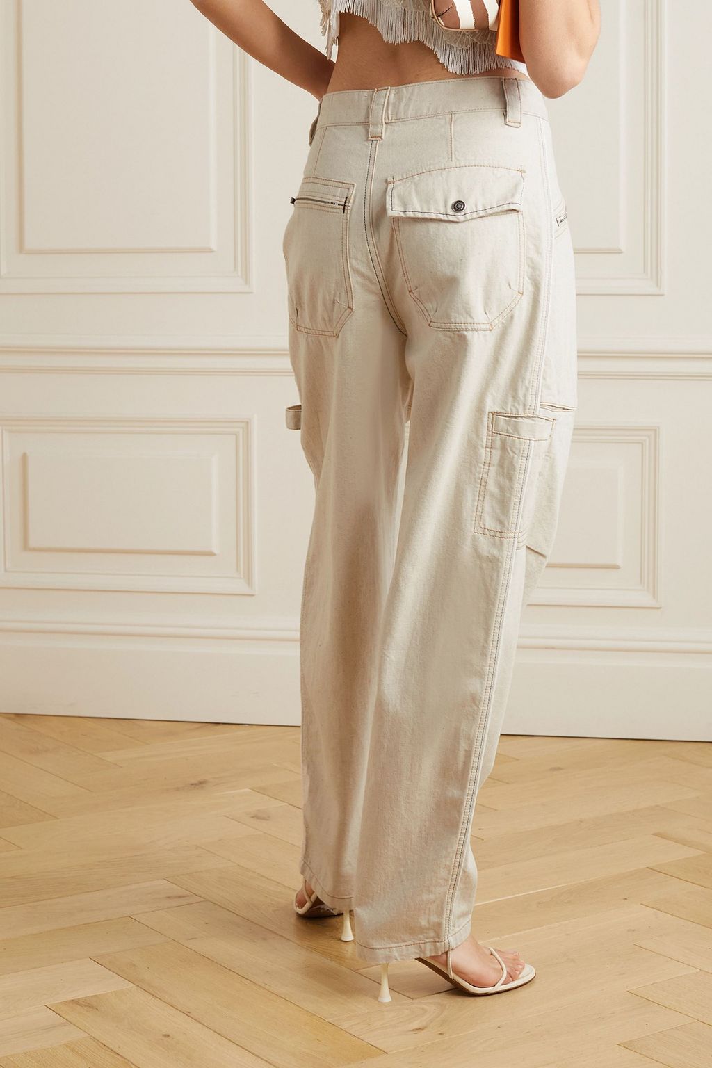 ISABEL MARANT 페이시아네 보이프렌드 카고 진