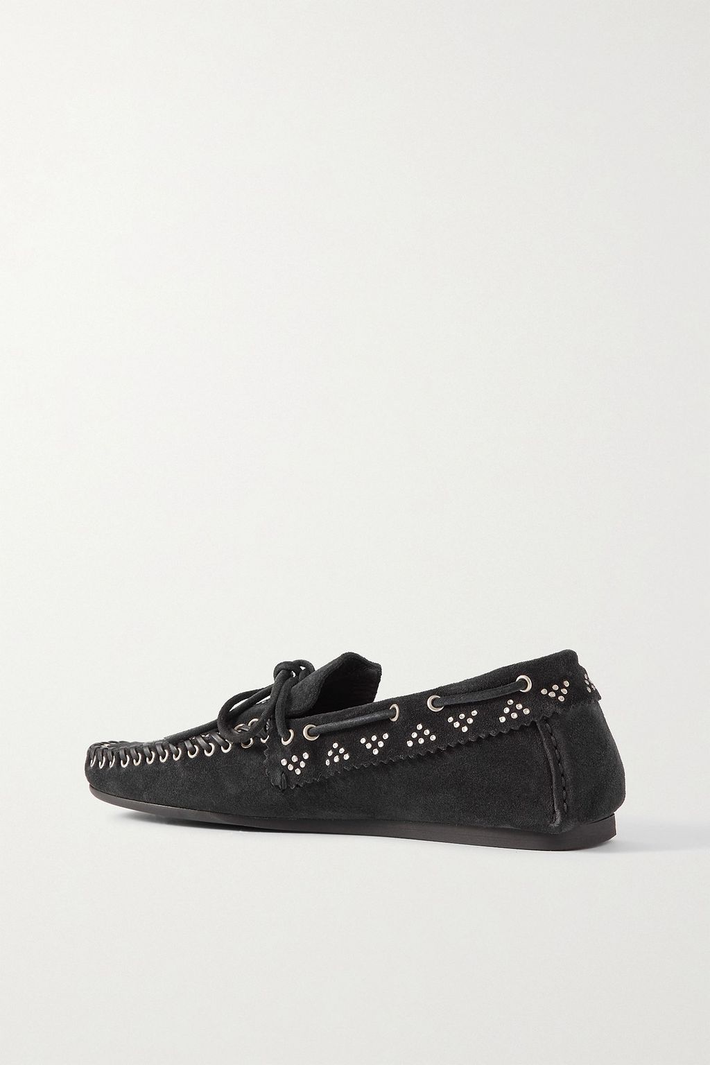ISABEL MARANT Freen embellished suede loafers
