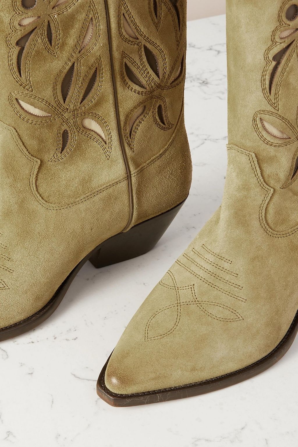 ISABEL MARANT Duerto Cowboystiefel aus Veloursleder