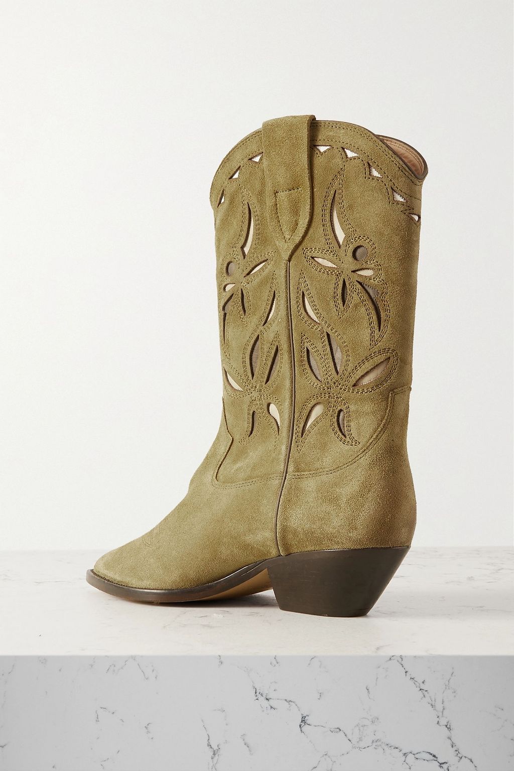 ISABEL MARANT Duerto Cowboystiefel aus Veloursleder
