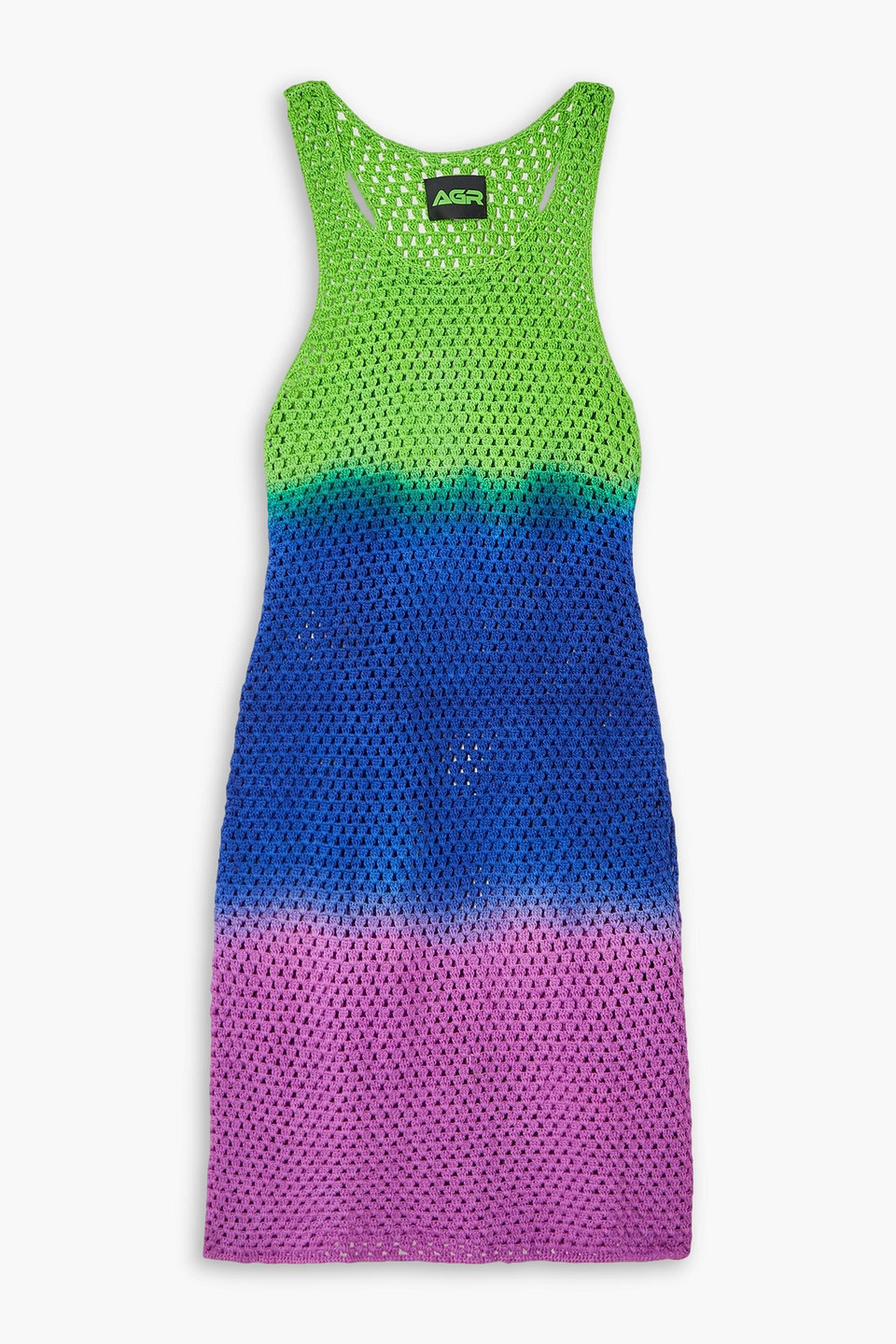 Agr Women's Dip-dyed Crochet Cotton Minidress In Neutral