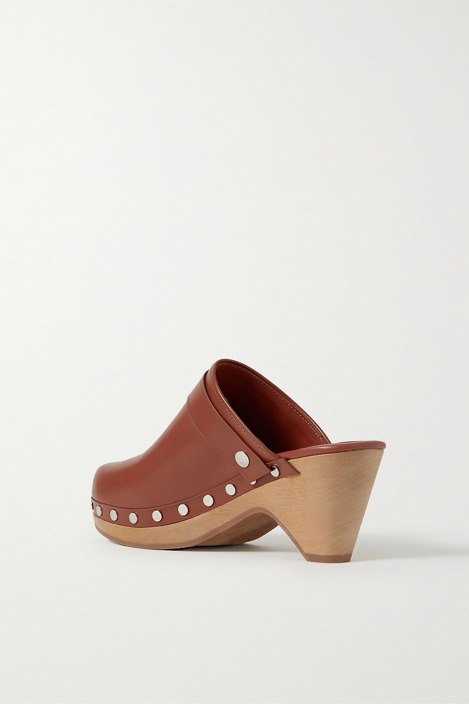  Isabel Marant - Titya Clogs Aus Leder Mit Nieten - Braun - Eu 36 