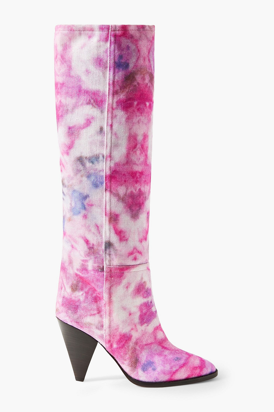 Isabel Marant Ririo Multicolored Knee Boots In Pink