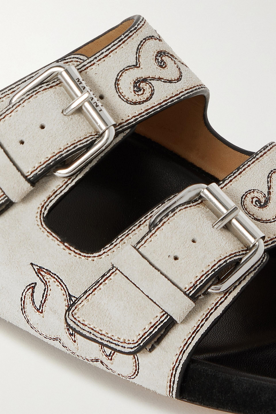 Isabel Marant Gray Lennyo Sandals In Light Gray