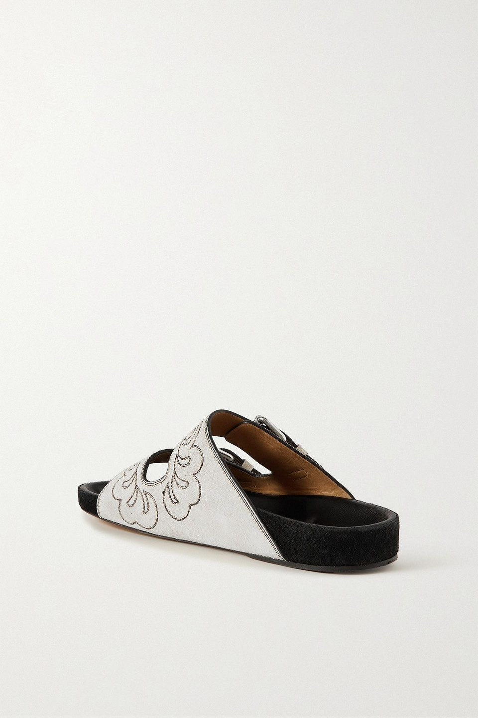 Isabel Marant Gray Lennyo Sandals In Light Gray