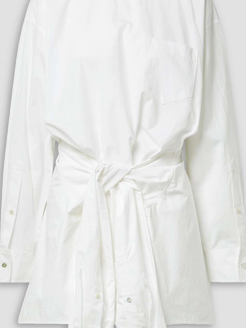 caleb cotton-poplin mini shirt dress