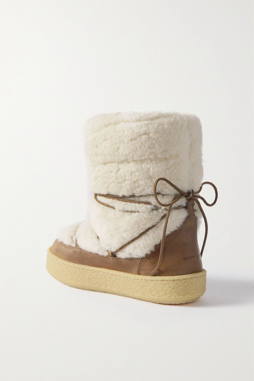 ISABEL MARANT Zimlee shearling and leather ankle boots