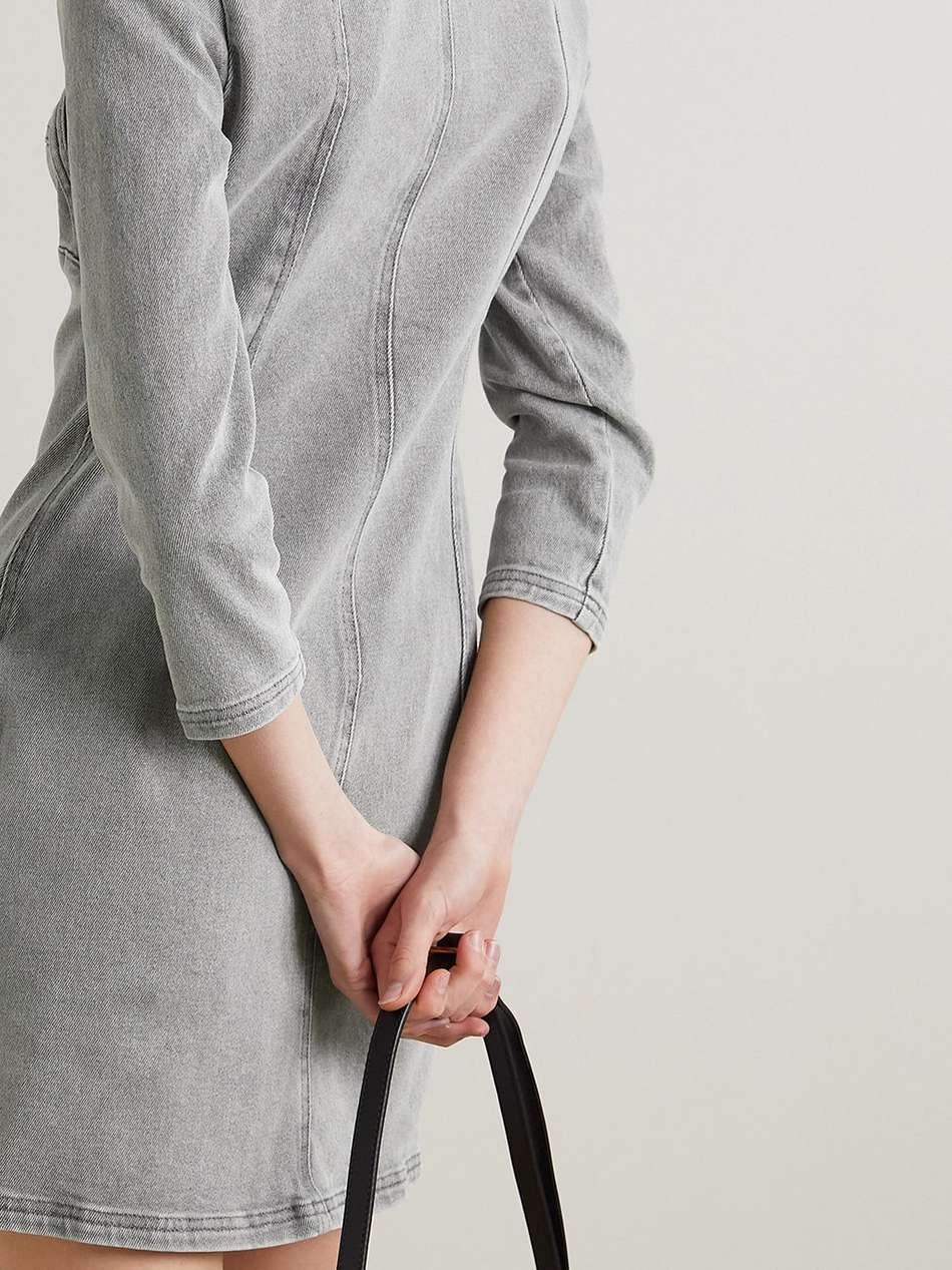 vona denim mini dress
