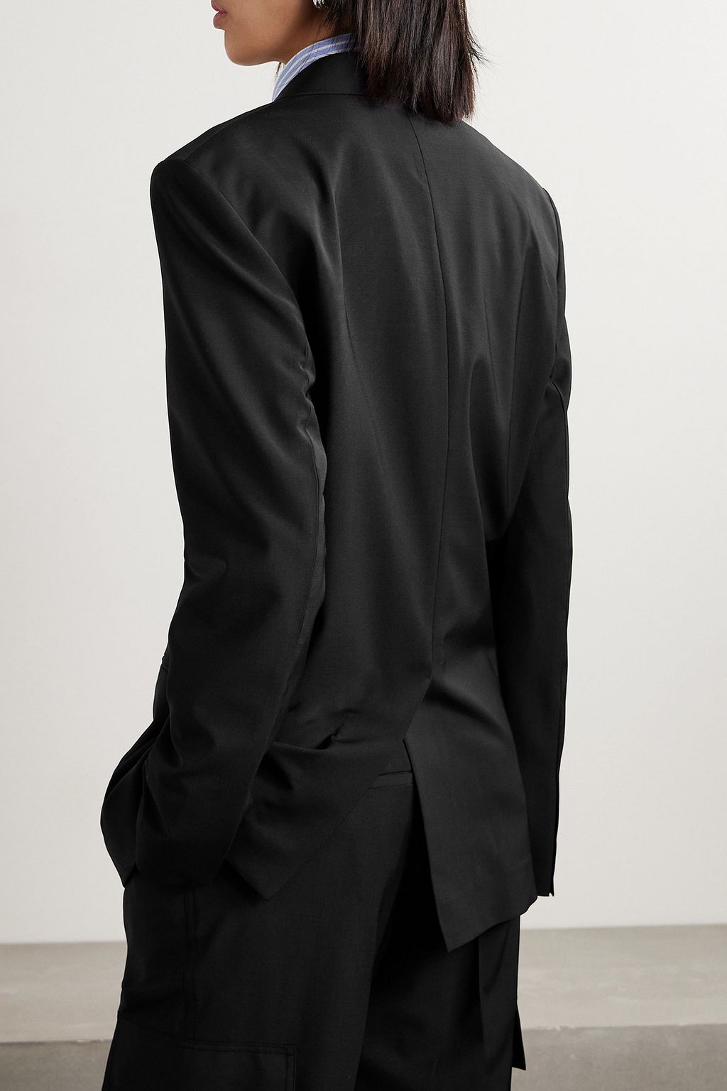 HELMUT LANG Double-breasted woven blazer