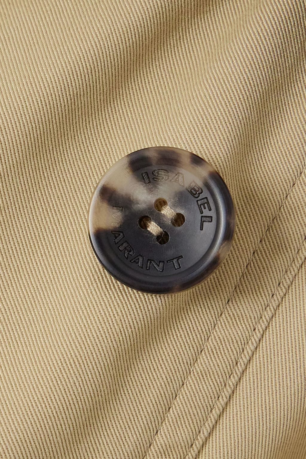 ISABEL MARANT Dusika double-breasted cotton-twill trench coat