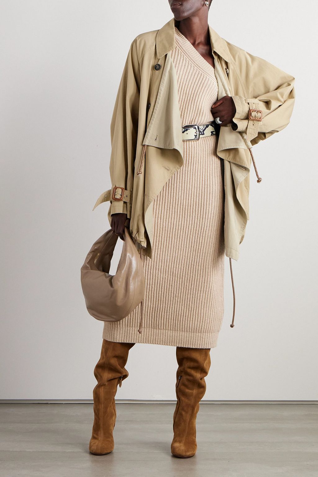 ISABEL MARANT Dusika double-breasted cotton-twill trench coat