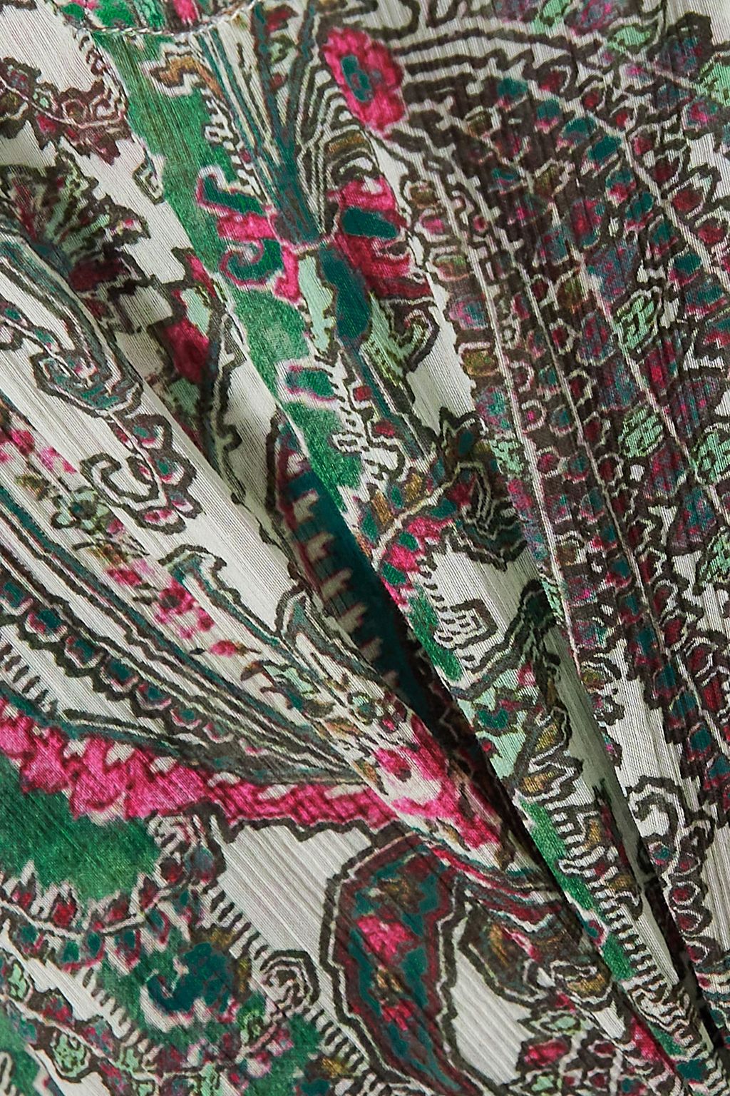 ISABEL MARANT Bagadhi paisley-print cotton and silk-blend crepon kaftan