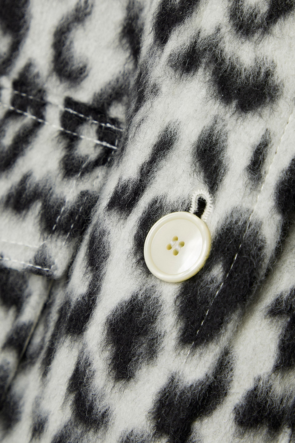 Isabel Marant Odelino Leopard-print Wool Jacket In Schwarz