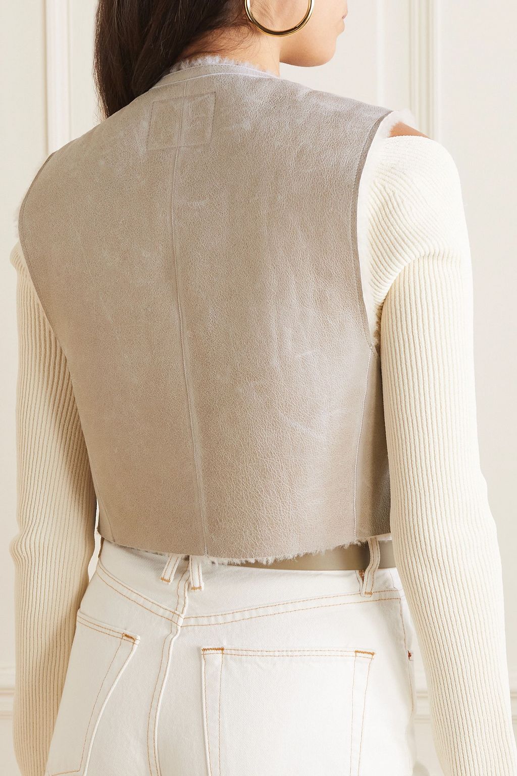 ISABEL MARANT Cassylia cropped shearling vest