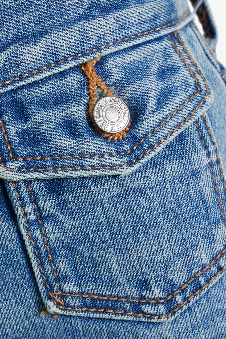 ハイライズ ワイドレッグ クロップデニムパンツ｜RE/DONE(リダン