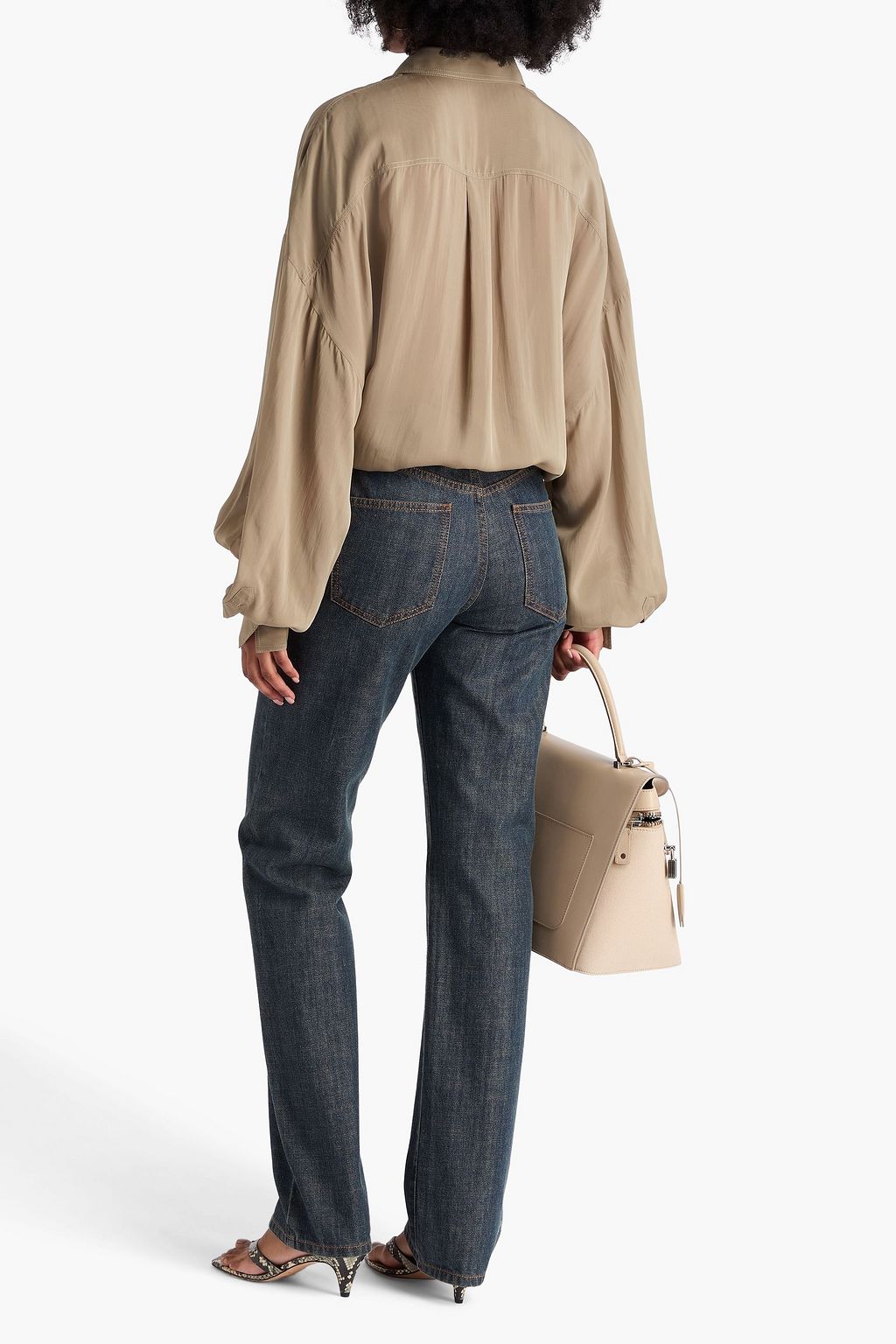 BRUNELLO CUCINELLI Bead-embellished voile shirt