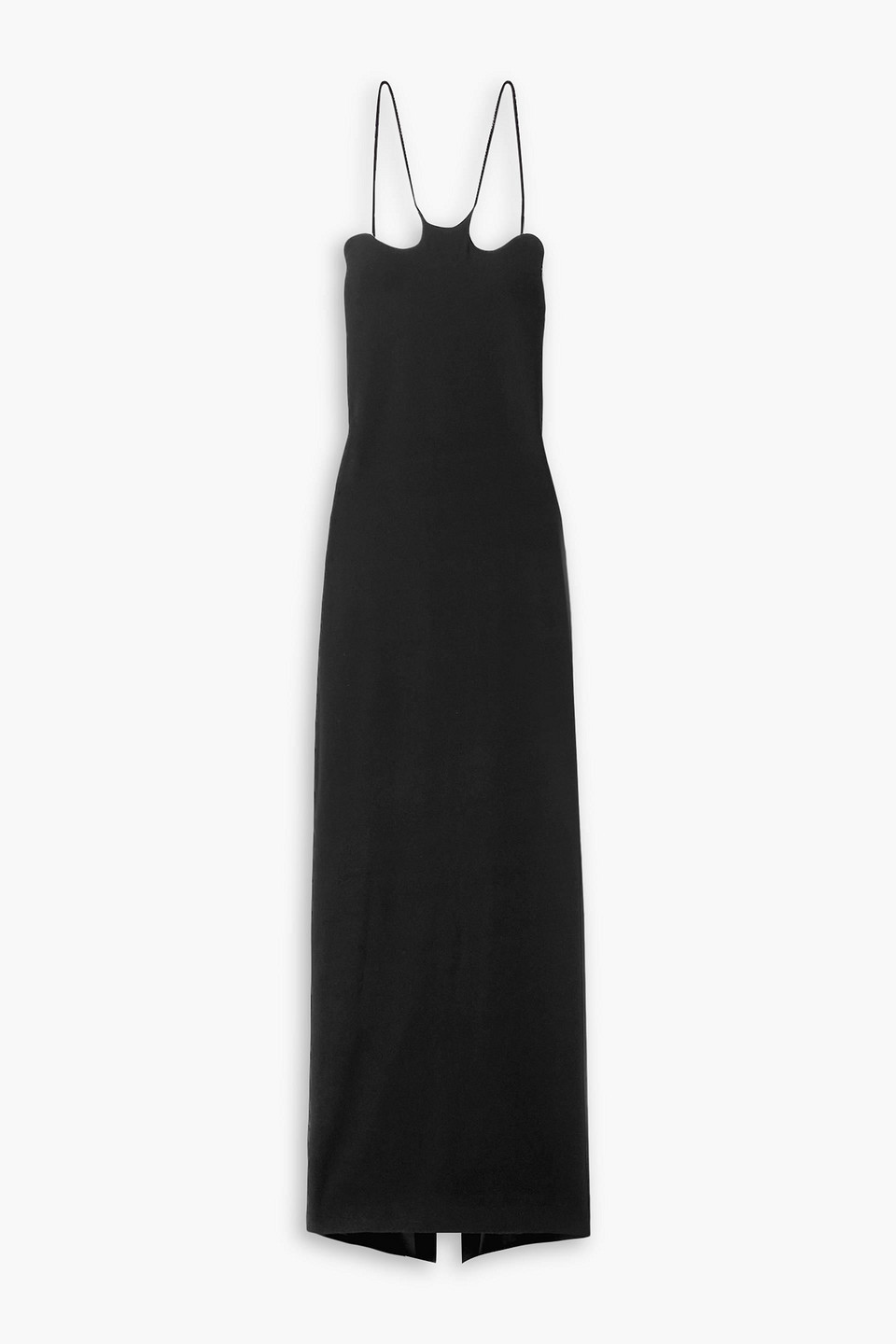 Monot Crepe Gown In Black