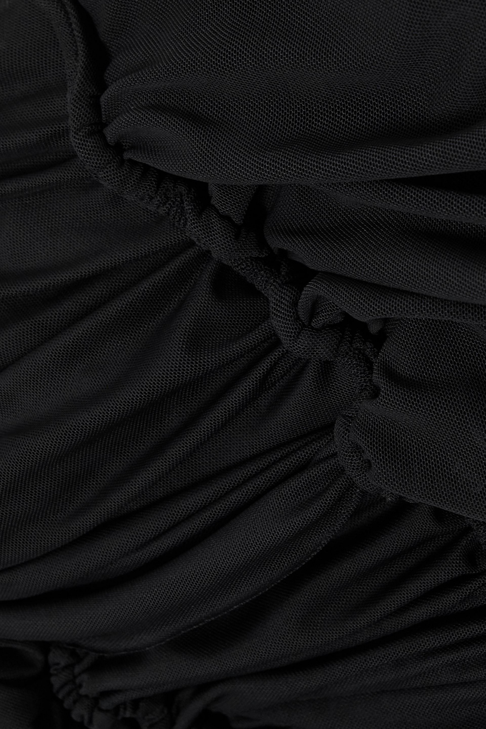 AZ Factory + Ester Manas ruched stretch-mesh mini dress