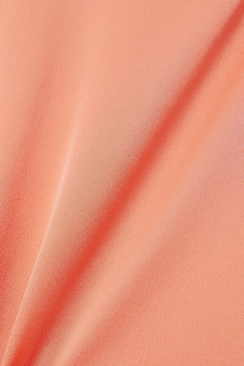 TALLER MARMO Piccolo Ubud asymmetrisches Minikleid aus Crêpe mit Federn