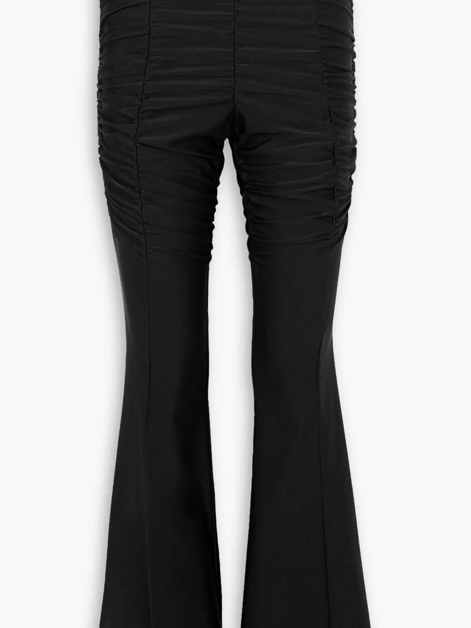 + ester manas ruched stretch-knit flared pants