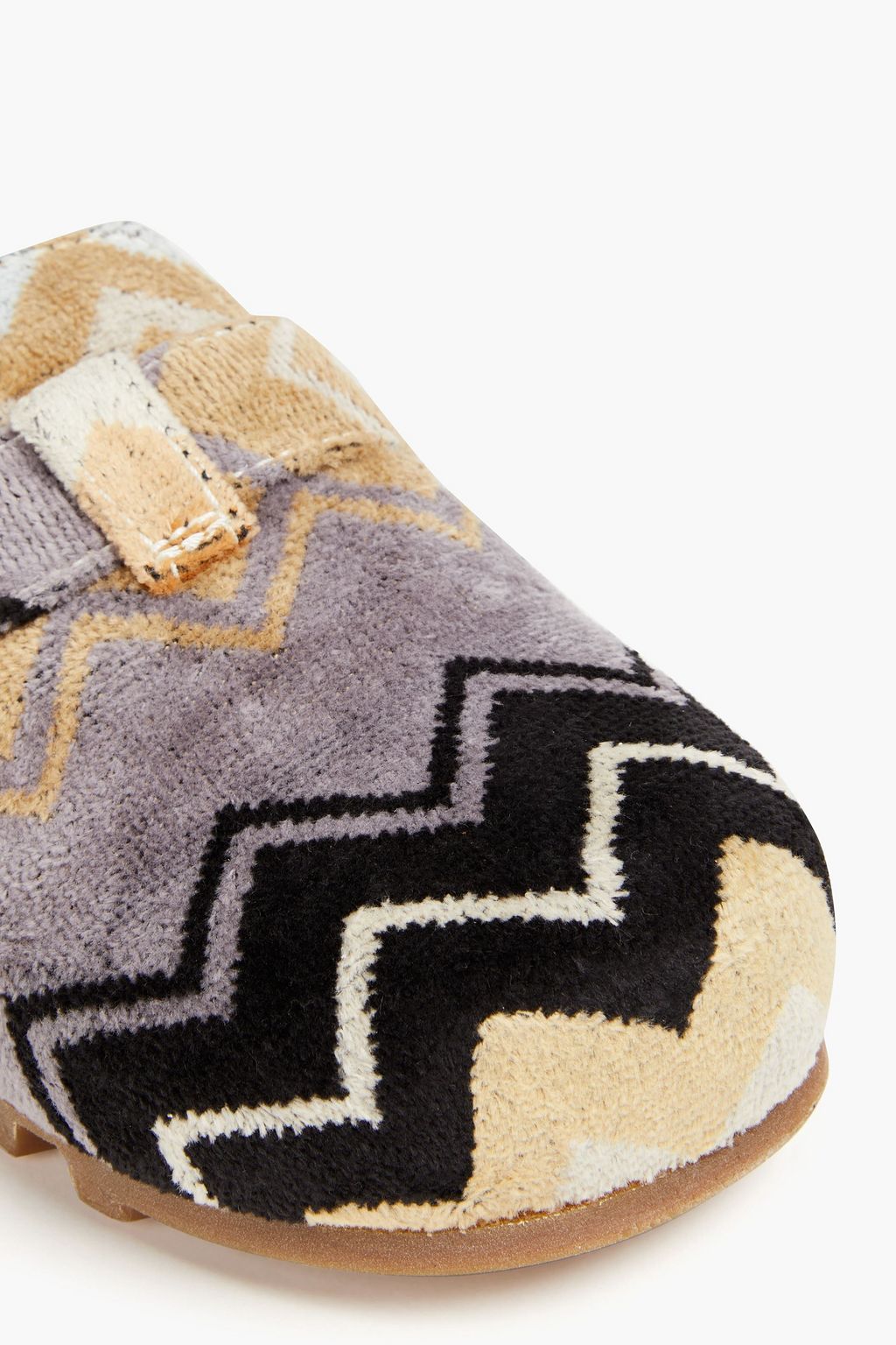 MISSONI حذاء كلوغ من قماش تيري وبإبزيم