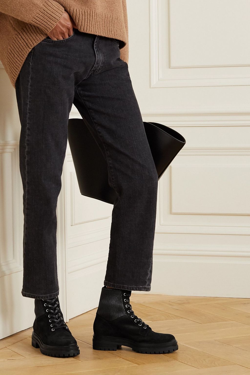 GIANVITO ROSSI Martis 40 leather ankle boots