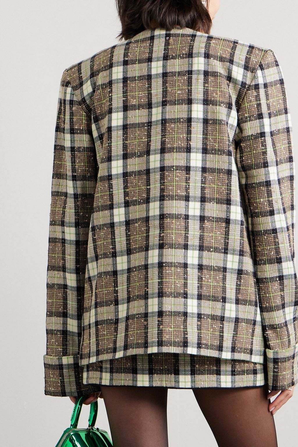ROWEN ROSE Checked tweed jacket