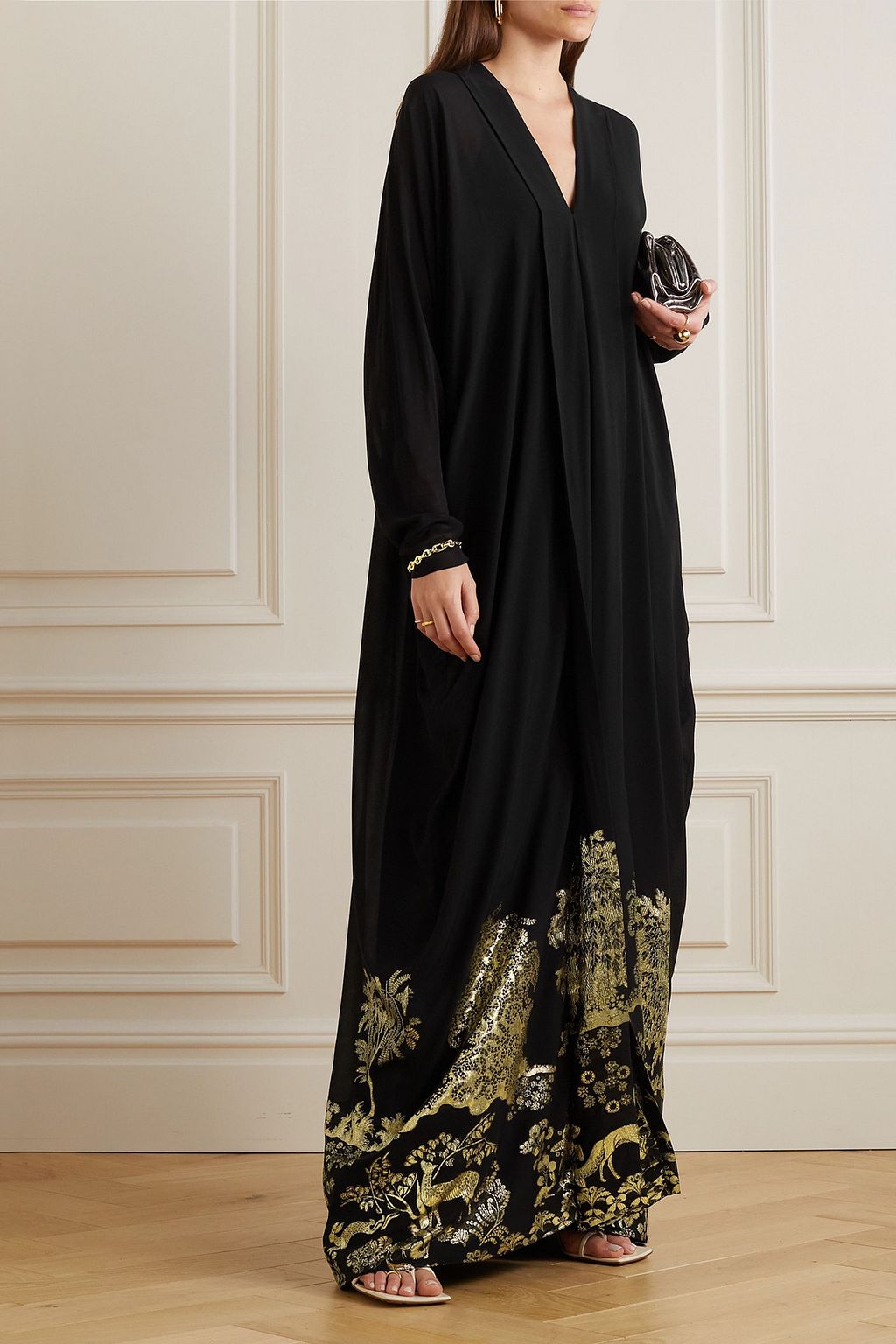 LANVIN Metallic jacquard gown