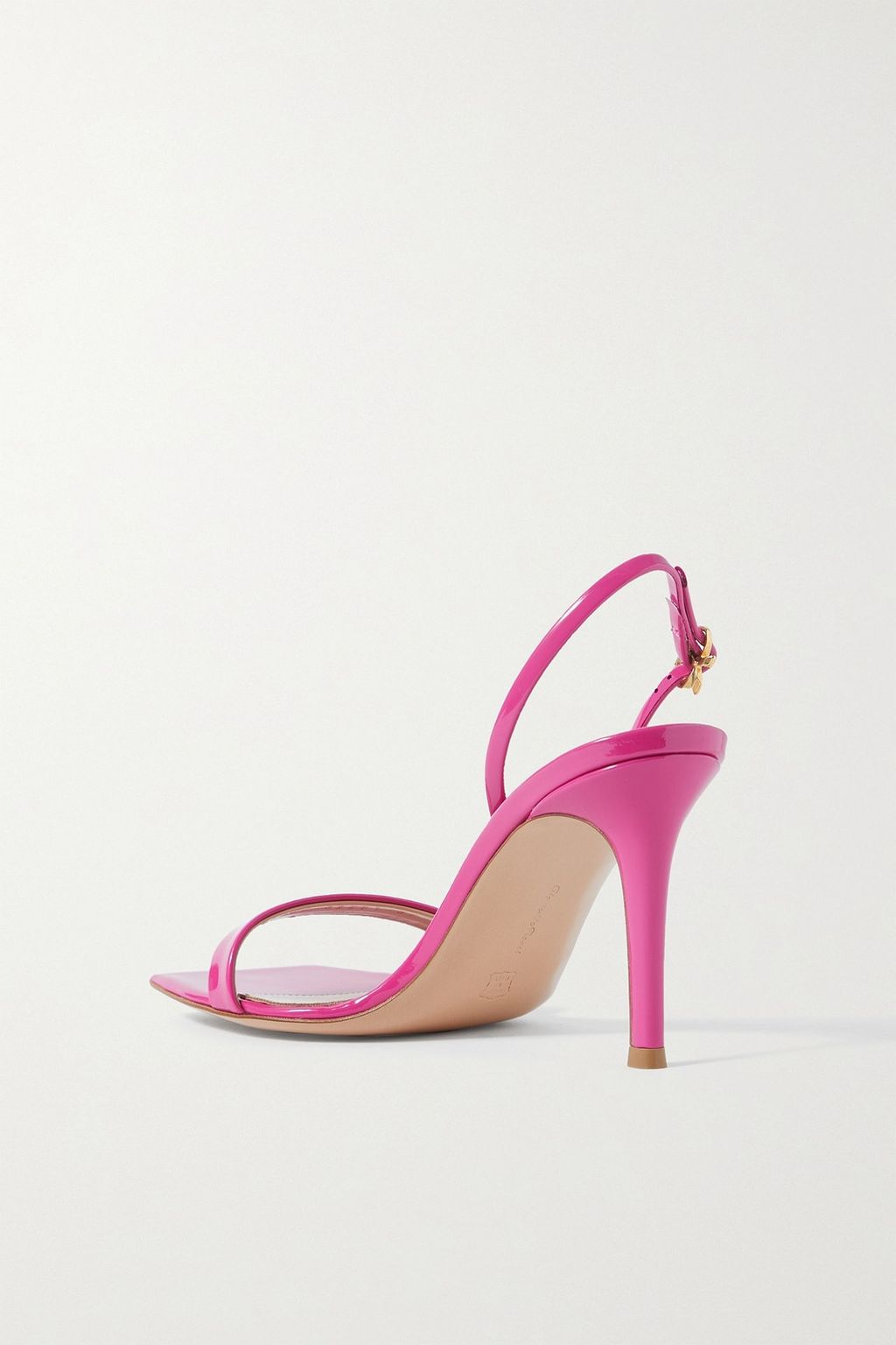 GIANVITO ROSSI Ribbon 85 patent-leather slingback sandals