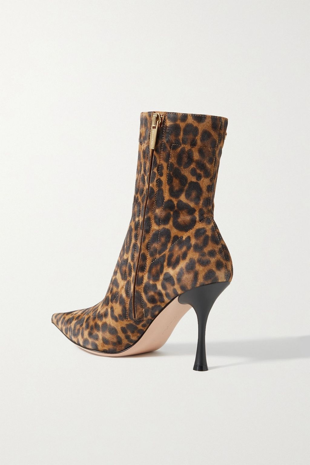 GIANVITO ROSSI 85 leopard-print suede ankle boots