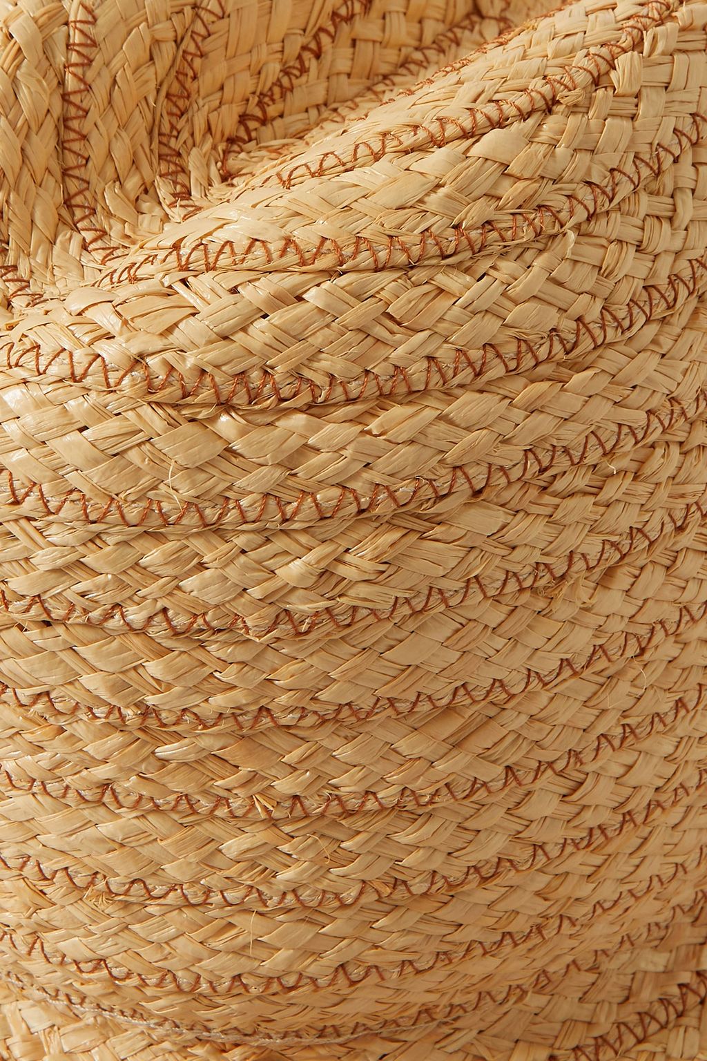 GIGI BURRIS MILLINERY قبعة Requiem الشمسية من نسيج النخيل