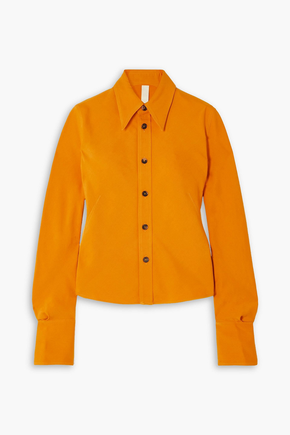 Petar Petrov Lois Twill Blouse In Orange