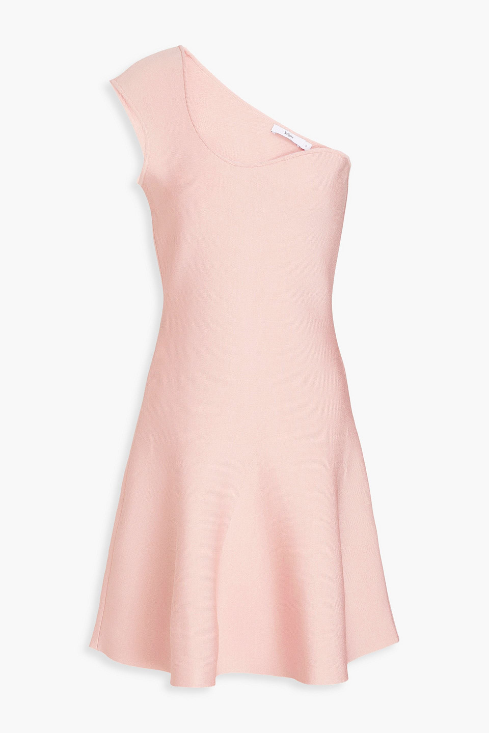 SAFIYAA KLEM ONE-SHOULDER KNITTED MINI DRESS