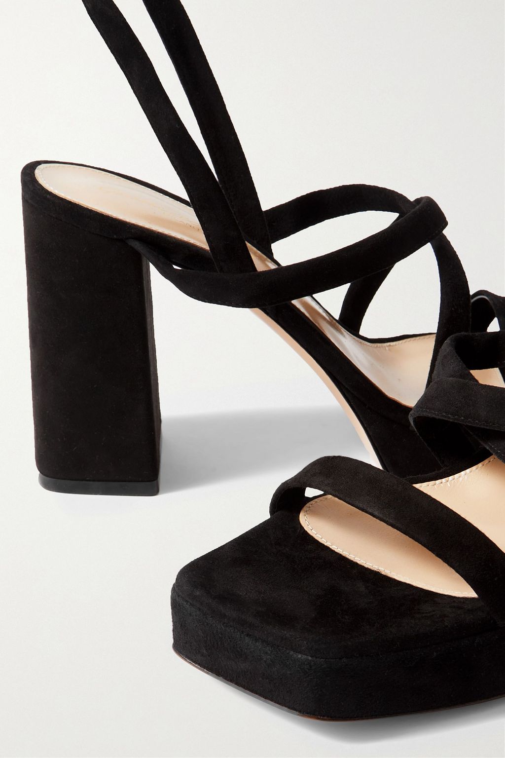 GIANVITO ROSSI 70 suede platform sandals