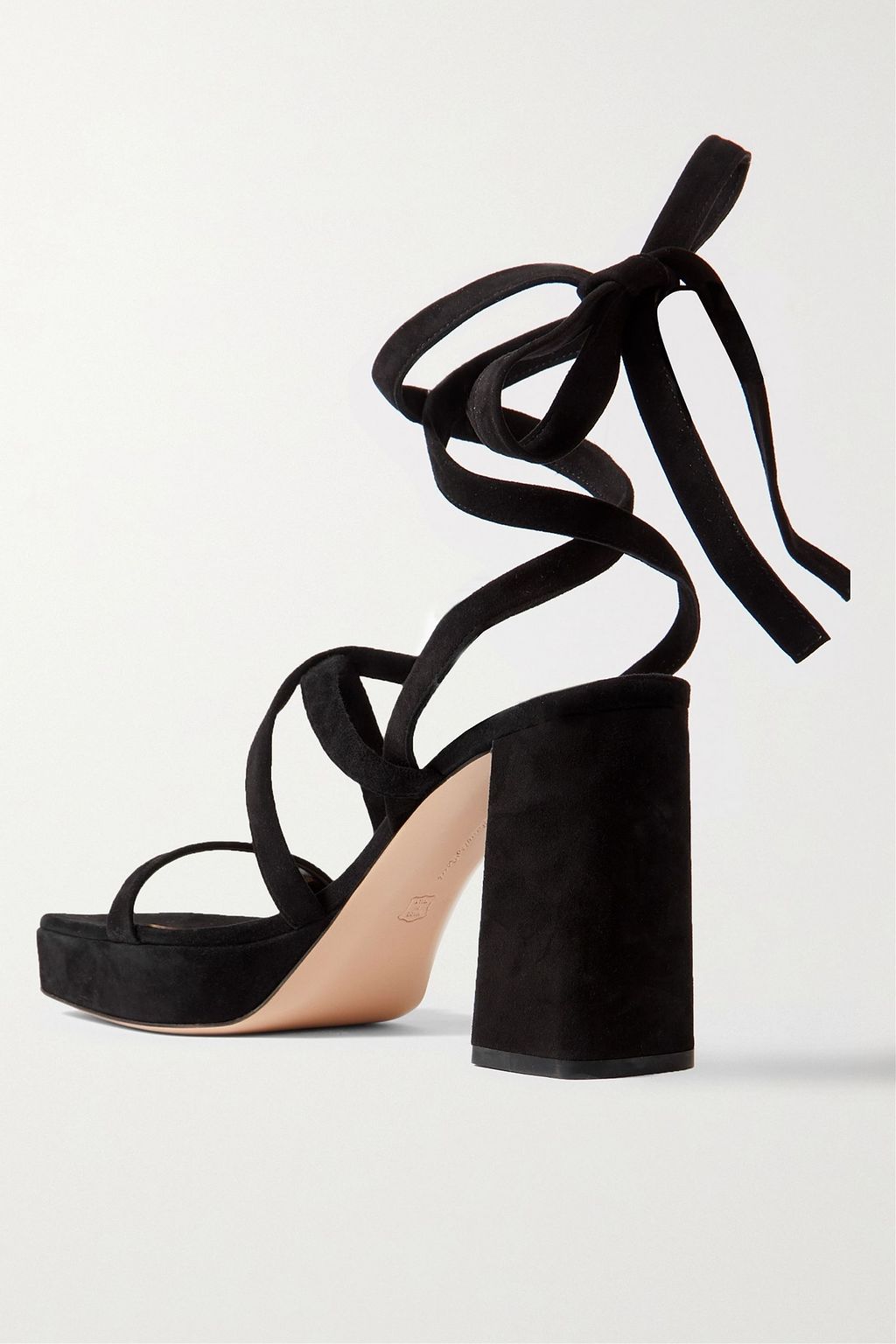 GIANVITO ROSSI 70 suede platform sandals