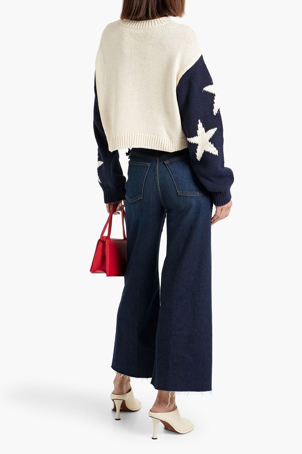RE/DONE Cropped high-rise wide-leg jeans