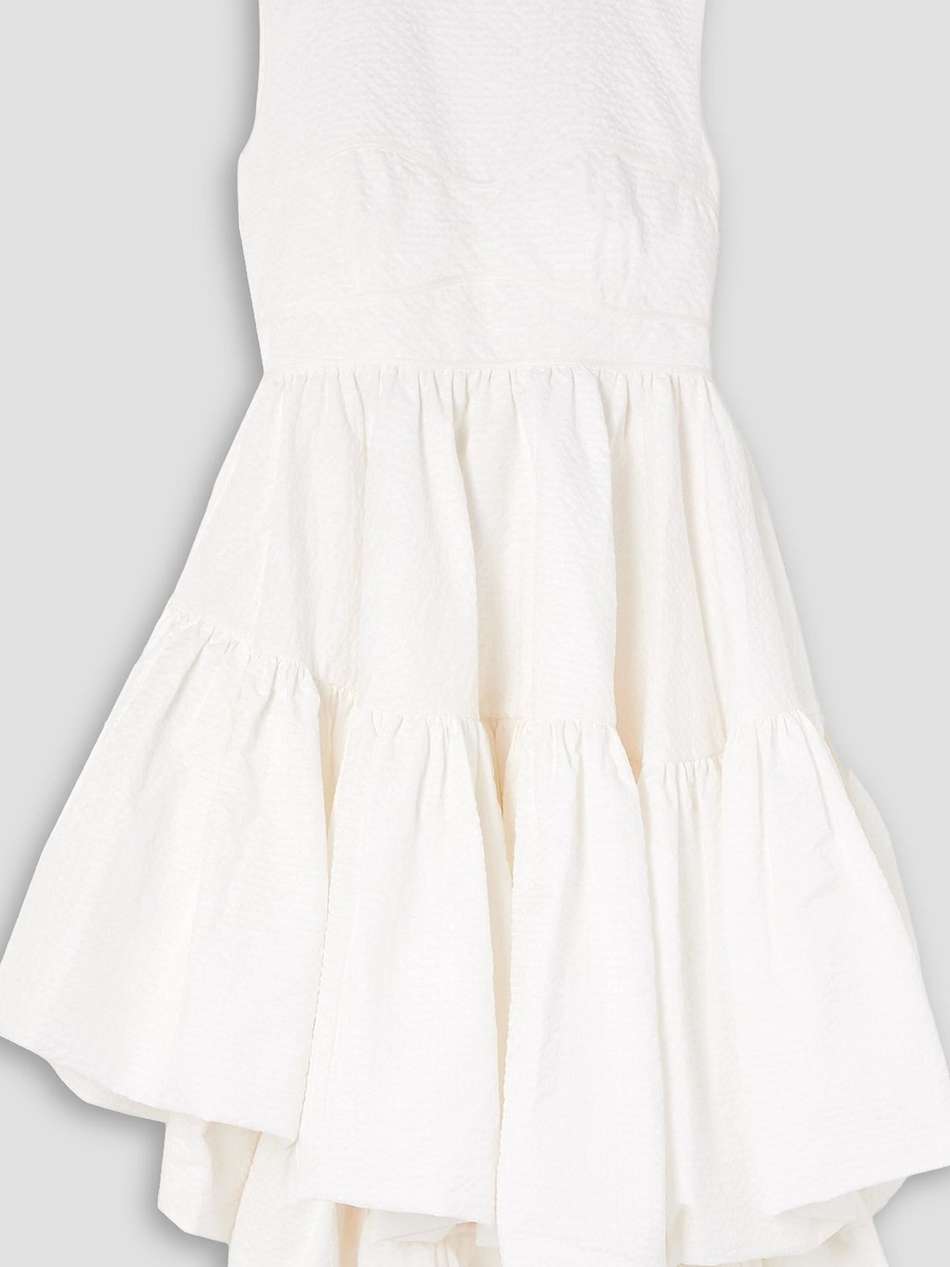 sanne open-back matelassé mini dress
