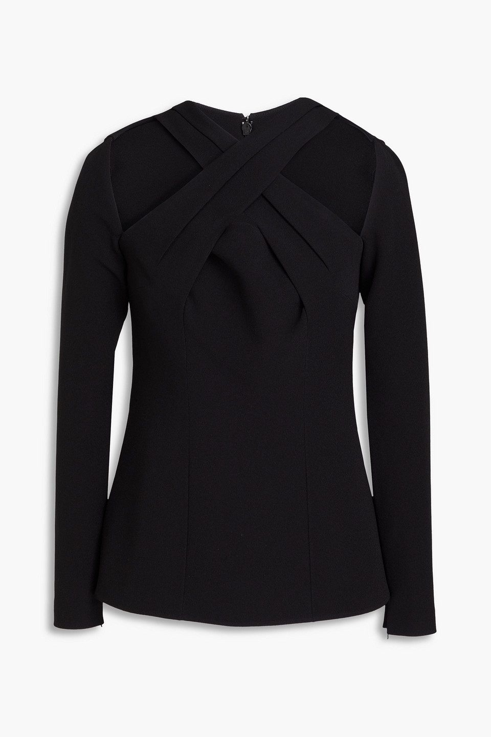 Cressida cutout crepe top