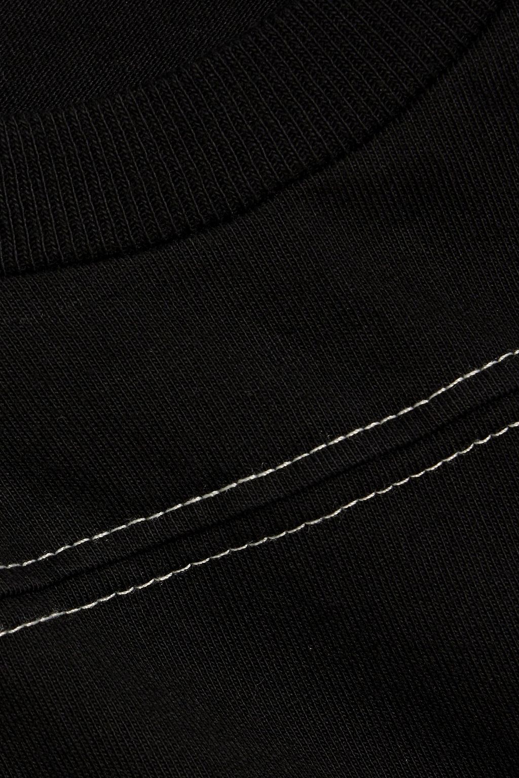 RE/DONE BY HANES Cropped cotton-jersey top