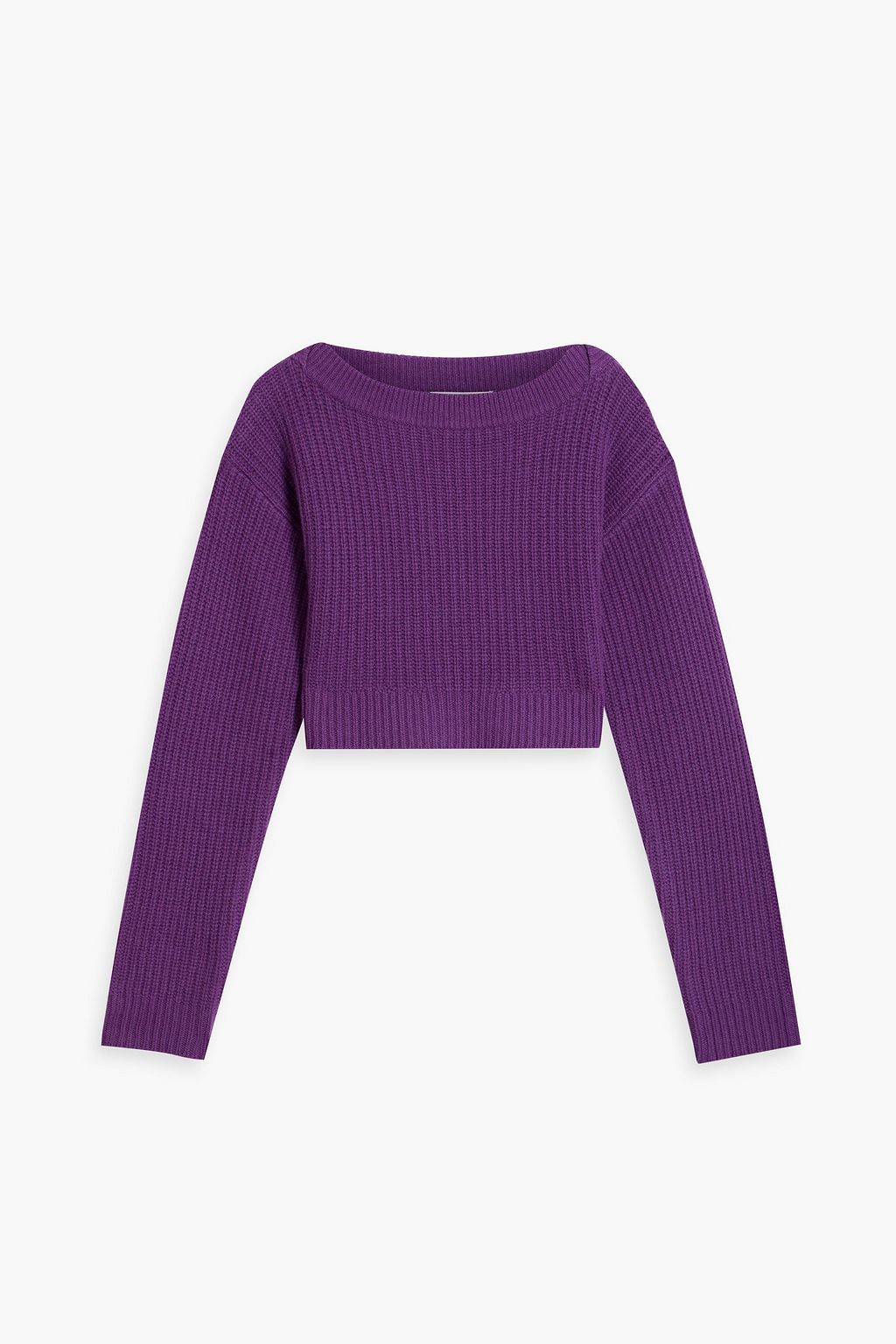 Purple crop sweater deals