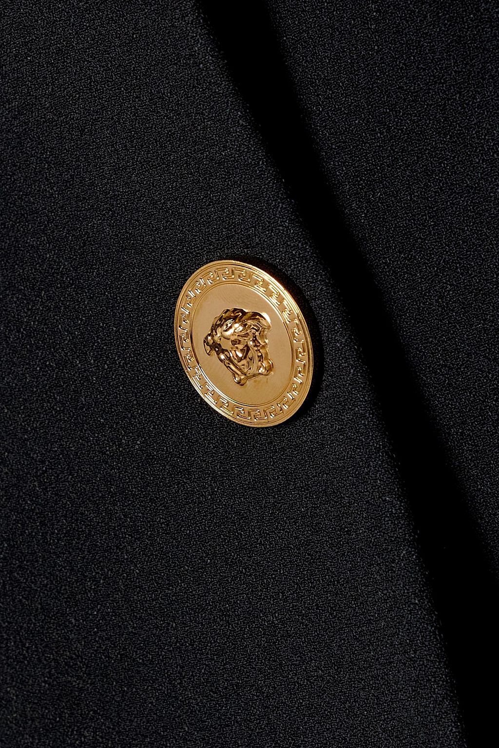 VERSACE Cutout crepe blazer