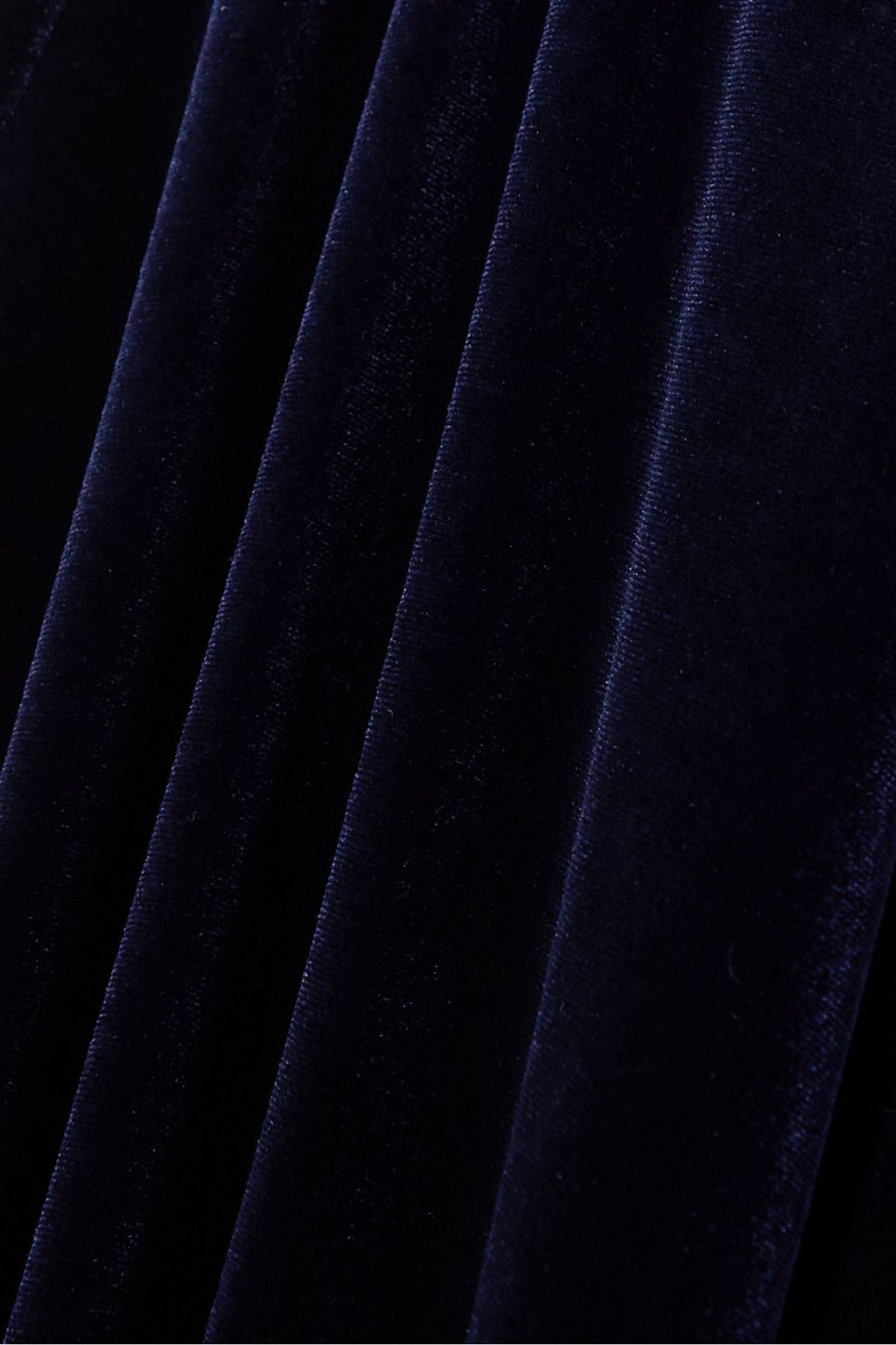 TALBOT RUNHOF Off-the-shoulder draped stretch-velvet midi dress